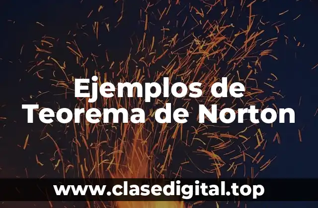 Ejemplos de Teorema de Norton