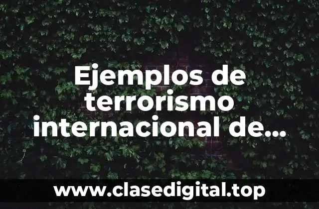 Ejemplos de terrorismo internacional de Paris, de muertos y heridos y Significado