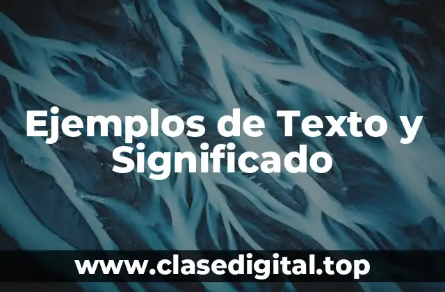 Ejemplos de texto