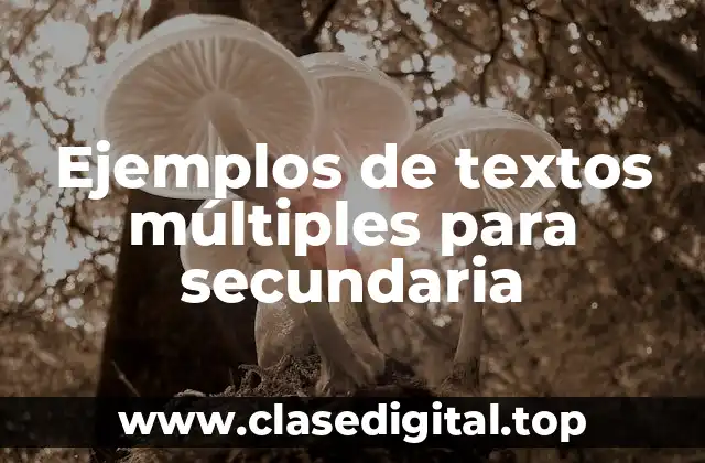 Ejemplos de textos múltiples
