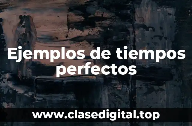 Ejemplos de tiempos perfectos