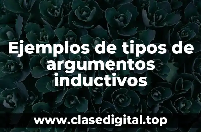 Ejemplos de tipos de argumentos inductivos