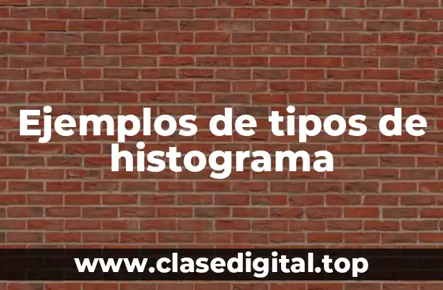 Ejemplos de tipos de histograma
