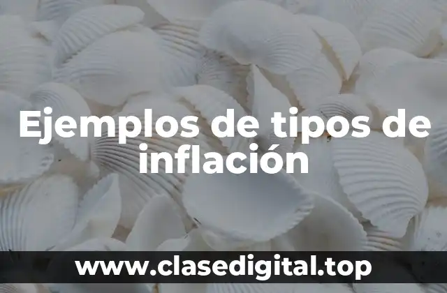 Ejemplos de tipos de inflación