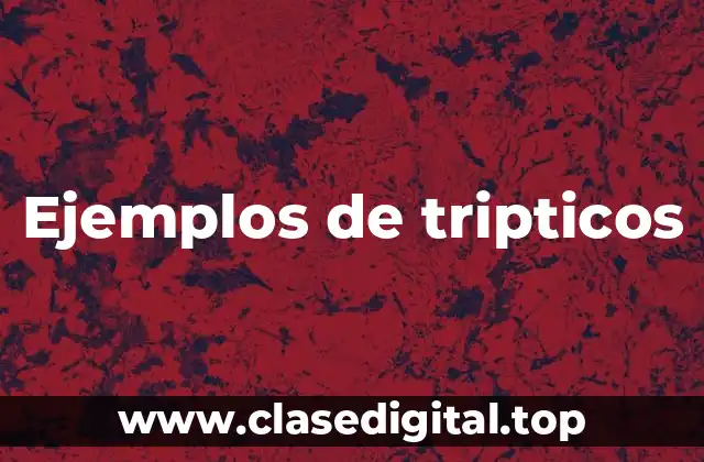 Ejemplos de tripticos
