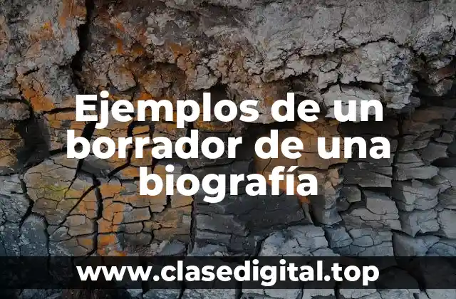 Ejemplos de un borrador de una biografía
