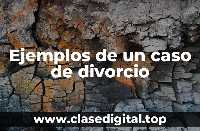 Ejemplos de un caso de divorcio