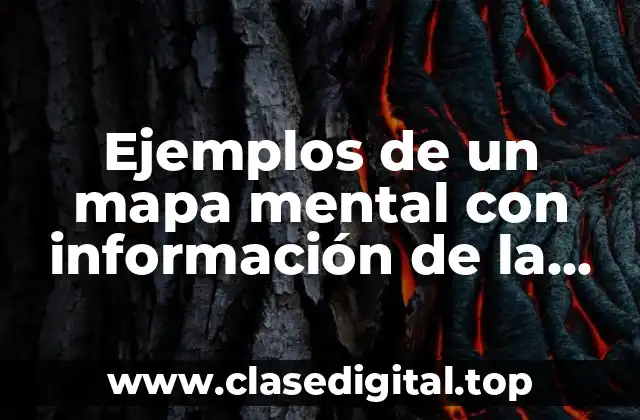 Ejemplos de un mapa mental con información de la comunicación