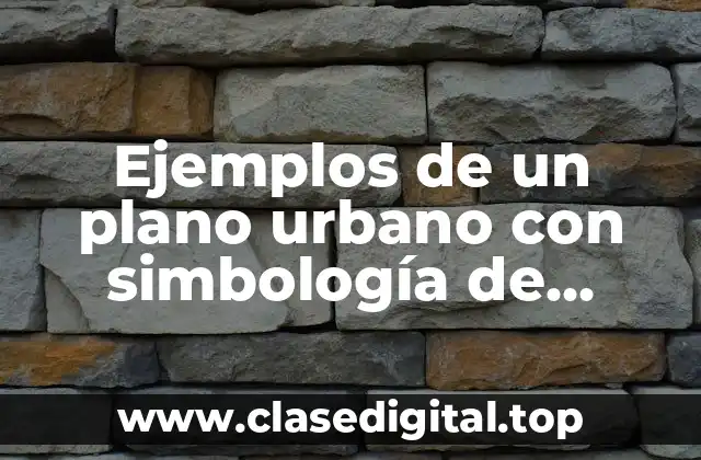 Ejemplos de un plano urbano con simbología de ciudad Obregón