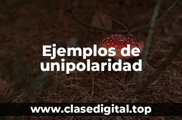 Ejemplos de unipolaridad