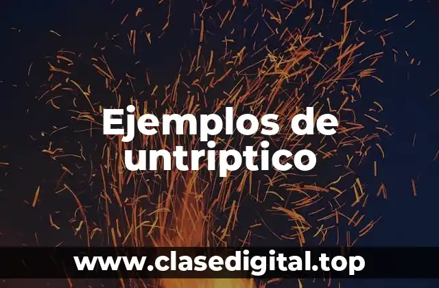 Ejemplos de untriptico