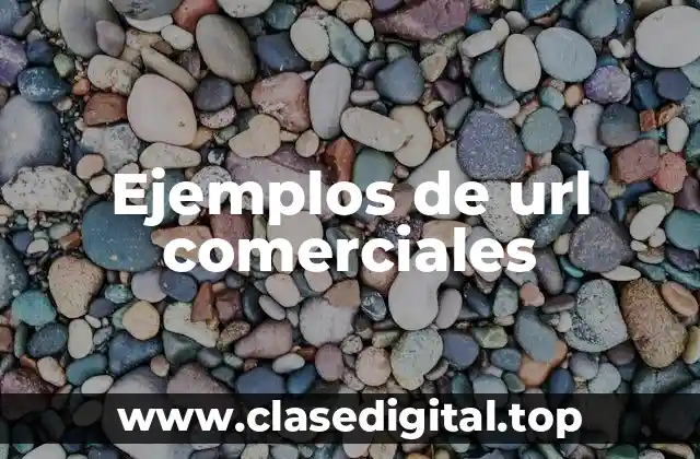 Ejemplos de url comerciales