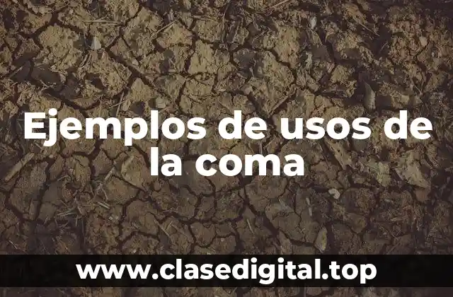 Ejemplos de usos de la coma