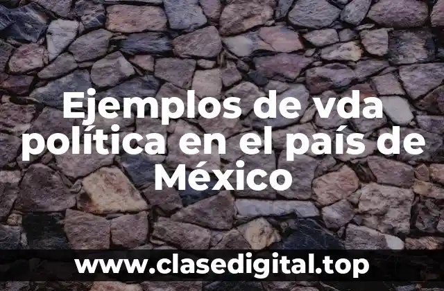 Ejemplos de vda política en el país de México