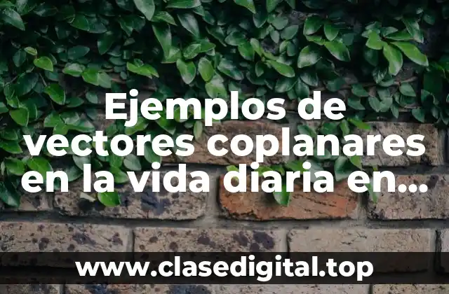 Ejemplos de vectores coplanares en la vida diaria en motos