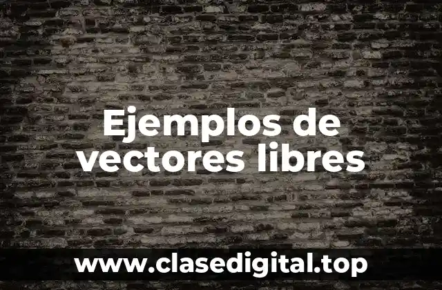Ejemplos de vectores libres