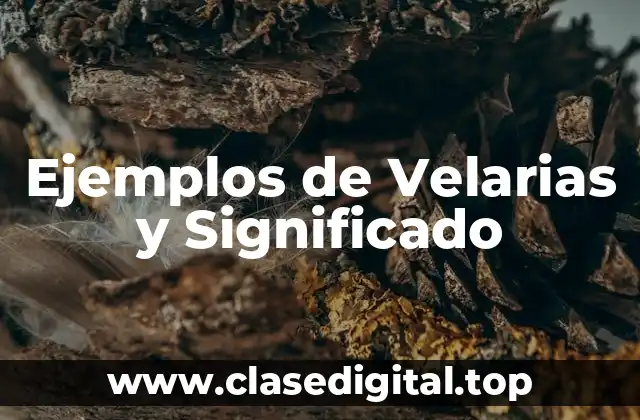 Ejemplos de Velarias y Significado