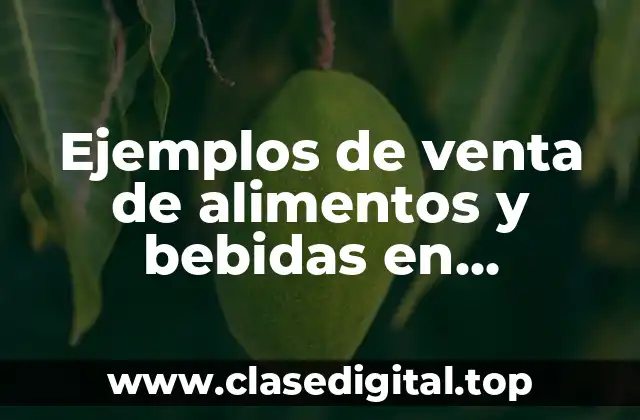 Ejemplos de venta de alimentos y bebidas en espectaculos masivos