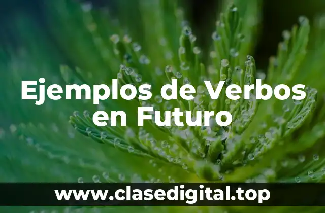 Ejemplos de Verbos en Futuro