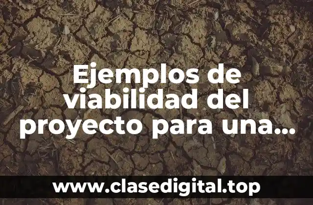 Ejemplos de viabilidad del proyecto para una escuela con alumnos