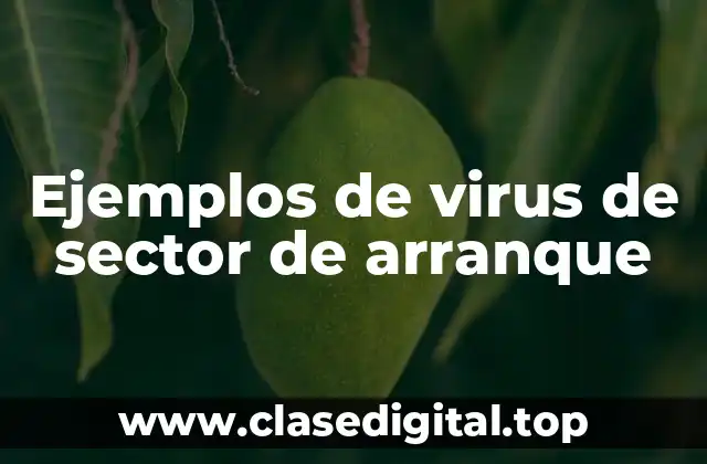 Ejemplos de virus de sector de arranque