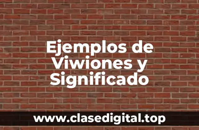 Ejemplos de Viwiones y Significado