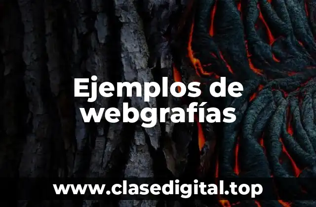 Ejemplos de webgrafías