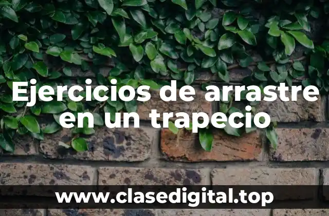 Ejercicios de arrastre en un trapecio