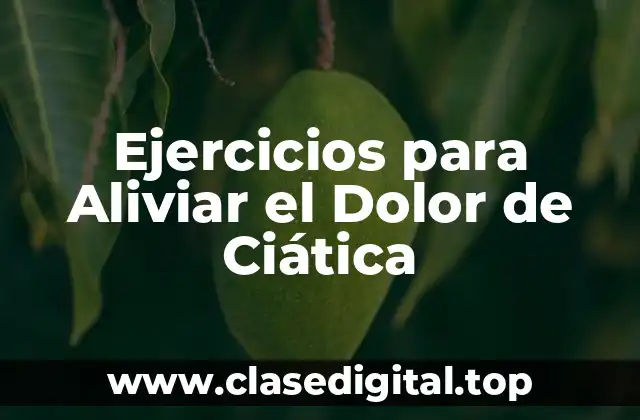 Ejercicios para Aliviar el Dolor de Ciática
