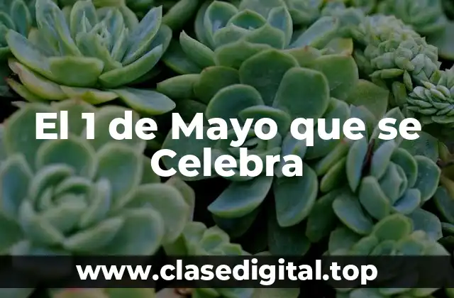 Orígenes del 1 de Mayo que se Celebra