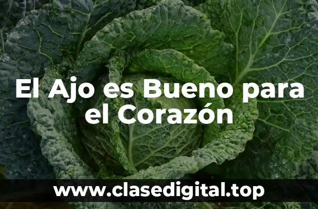 El Ajo es Bueno para el Corazón