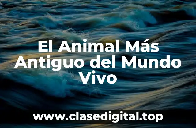 El Animal Más Antiguo del Mundo Vivo