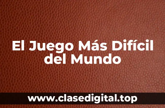 ¿Qué hace que un juego sea difícil?