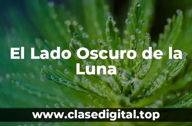 El Lado Oscuro de la Luna