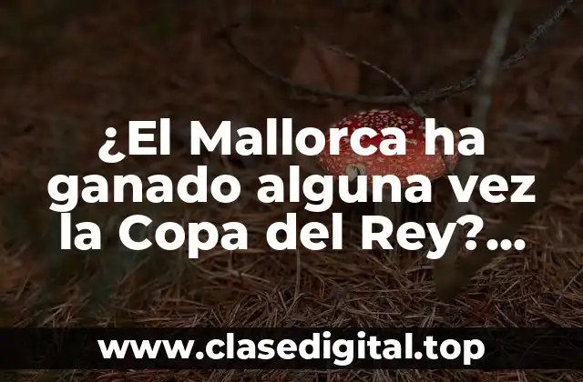 ¿El Mallorca ha ganado alguna vez la Copa del Rey? Historia y logros del club balear