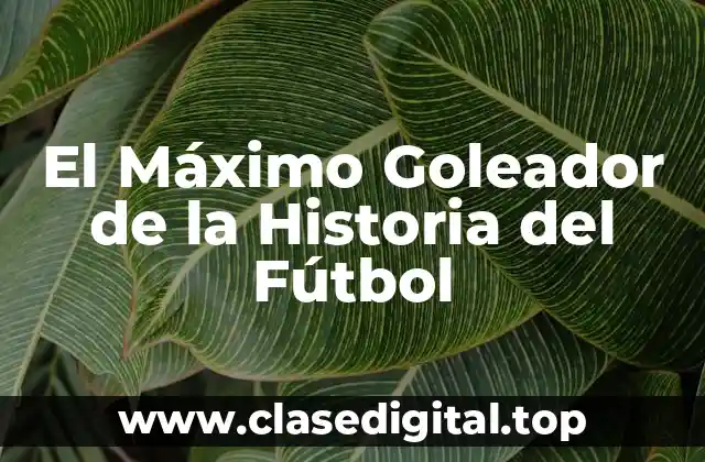 El Máximo Goleador de la Historia del Fútbol