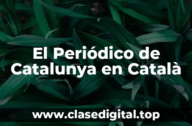 El Periódico de Catalunya en Català