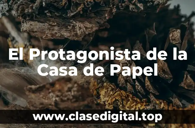 El Protagonista de la Casa de Papel