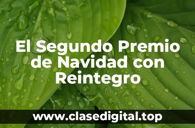 El Segundo Premio de Navidad con Reintegro