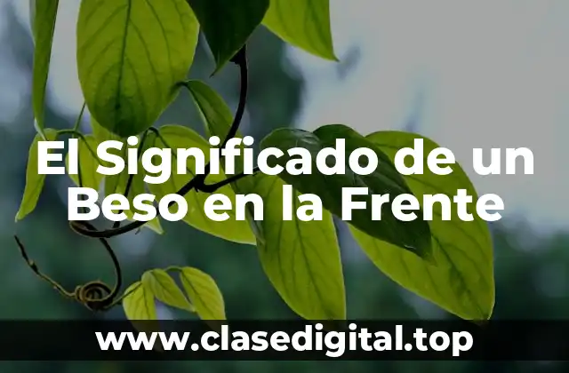 El Significado de un Beso en la Frente
