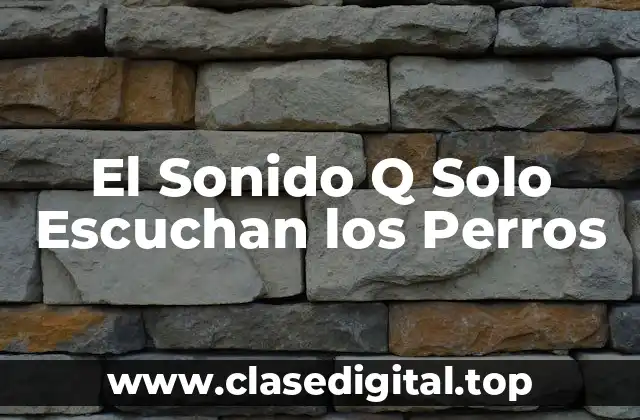 El Sonido Q Solo Escuchan los Perros