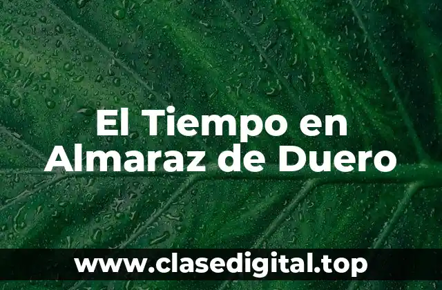 El Tiempo en Almaraz de Duero