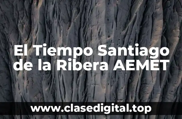 ¿Qué es AEMET y por qué es importante para el tiempo en Santiago de la Ribera?