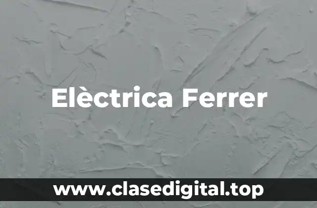 Elèctrica Ferrer