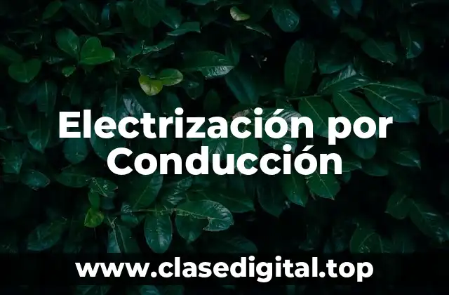Electrización por Conducción