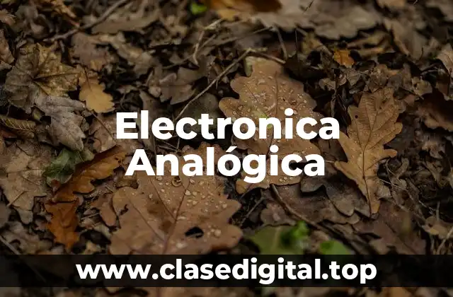 Electronica Analógica
