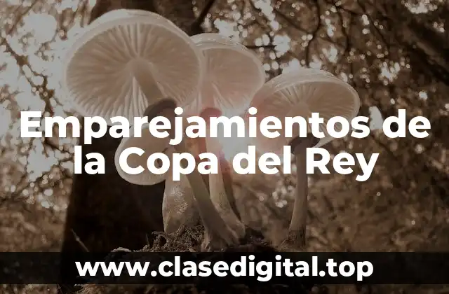 Emparejamientos de la Copa del Rey