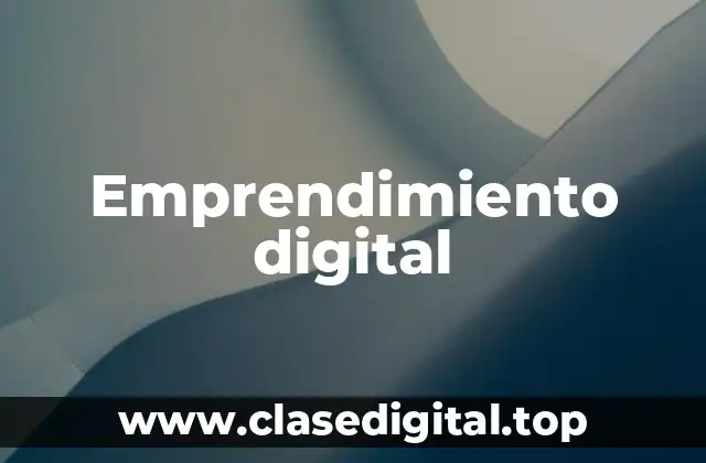 Emprendimiento digital