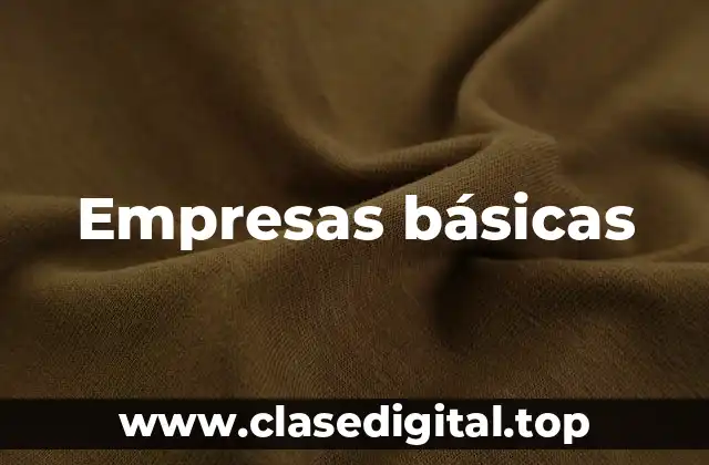 Empresas básicas