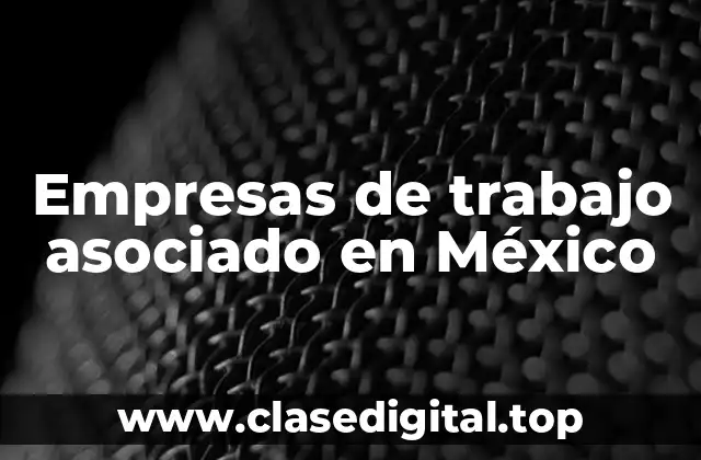 Ejemplos de empresas de trabajo asociado en México